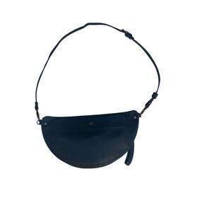 Rare Angela Valentine Green Leather Harper Half-Moon Shoulder Bag – NWOT